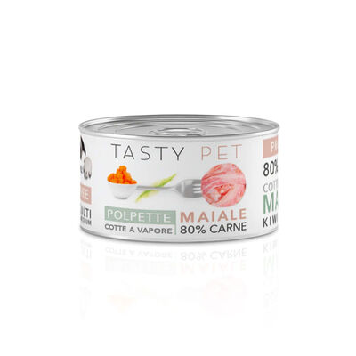 Tasty Pet Dog Polpette Maiale Zucca Piselli 150g