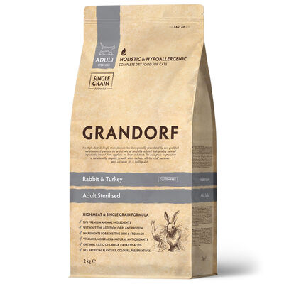 Grandorf Cat Sterilized Coniglio Tacchino 2Kg