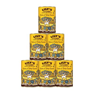 Lily's Kitchen Dog Adult Chicken & Turkey Casserole, Pollo e Tacchino 400 gr