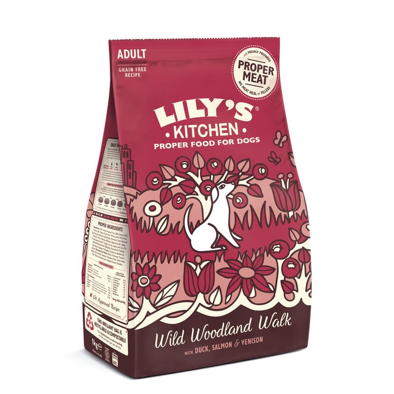 Lily's Kitchen Dog Adult Wild Woodland Walk con Anatra, Salmone e Cervo 7 kg