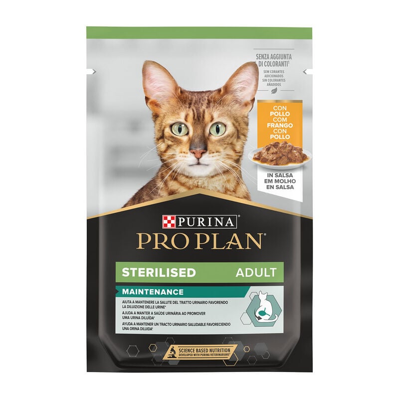 Purina Pro Plan Cat Adult Sterilised Maintenance con Pollo in Salsa 85 gr