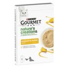 Gourmet Nature's Creations Snack per gatti Exquisite Puree Pollo e Zucca 5 x 10 gr