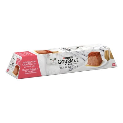 Gourmet Revelation Cat Mousse con Salmone 4 x 57 gr