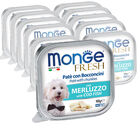 Monge Fresh Dog Pat&egrave; con Bocconcini Merluzzo 100 gr