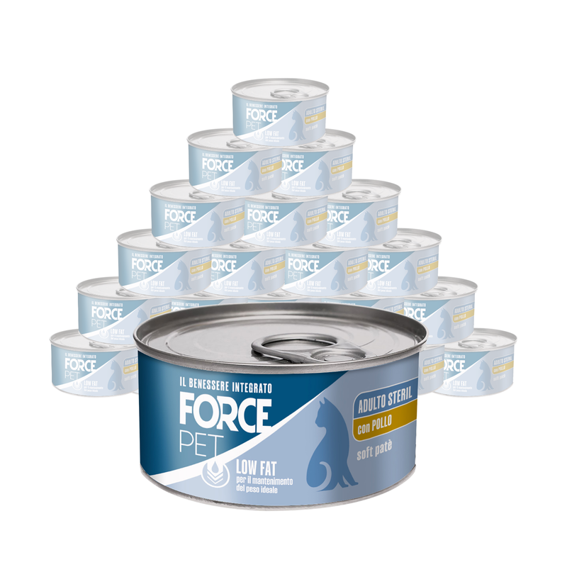 Forcepet Cat Adult Steril Low Fat soft pat&egrave; con pollo 85gr