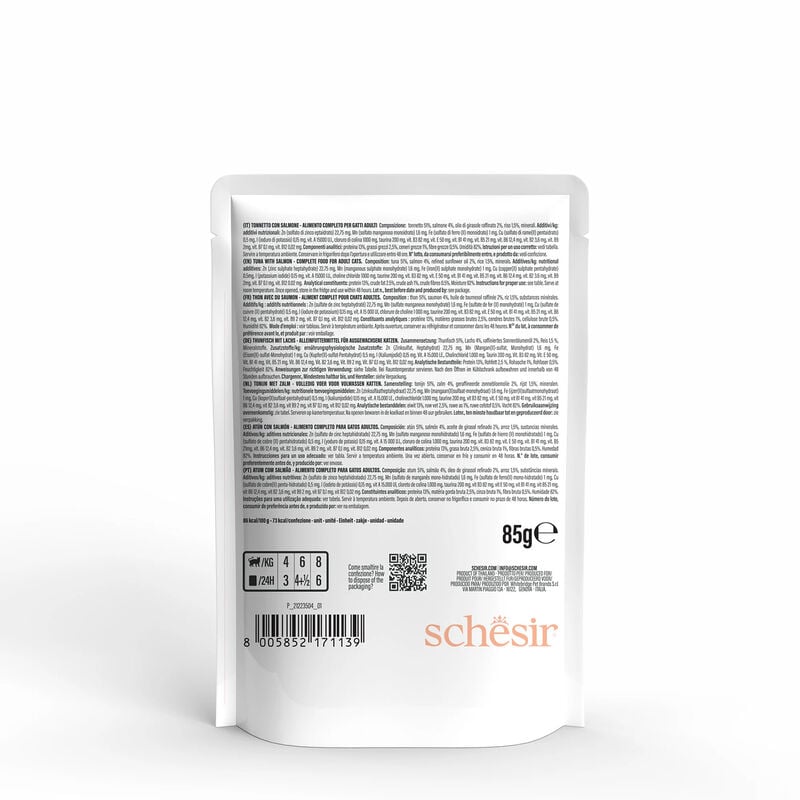 Schesir Cat Adult Tonnetto con Salmone 85 gr