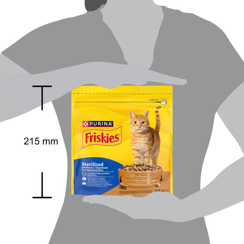 Friskies Cat Adult Sterilised Pollo, Tacchino e Verdure 375 gr