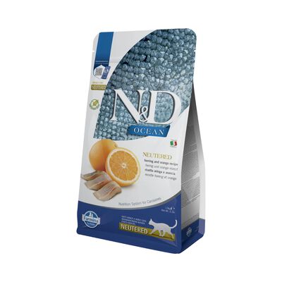 N&D Farmina Ocean Cat Adult Neutered Aringa & Arancia 1,5 kg