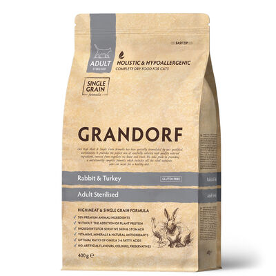 Grandorf Cat Sterilized Coniglio Tacchino 400 gr