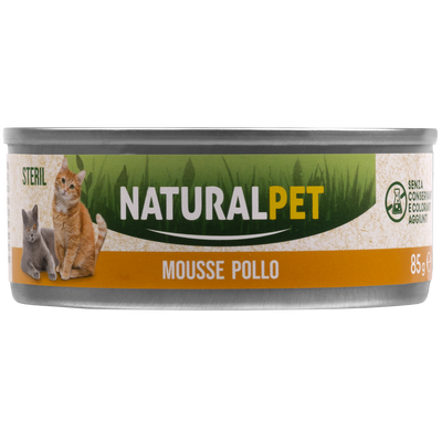 Naturalpet Cat Sterilised Mousse al pollo 85gr