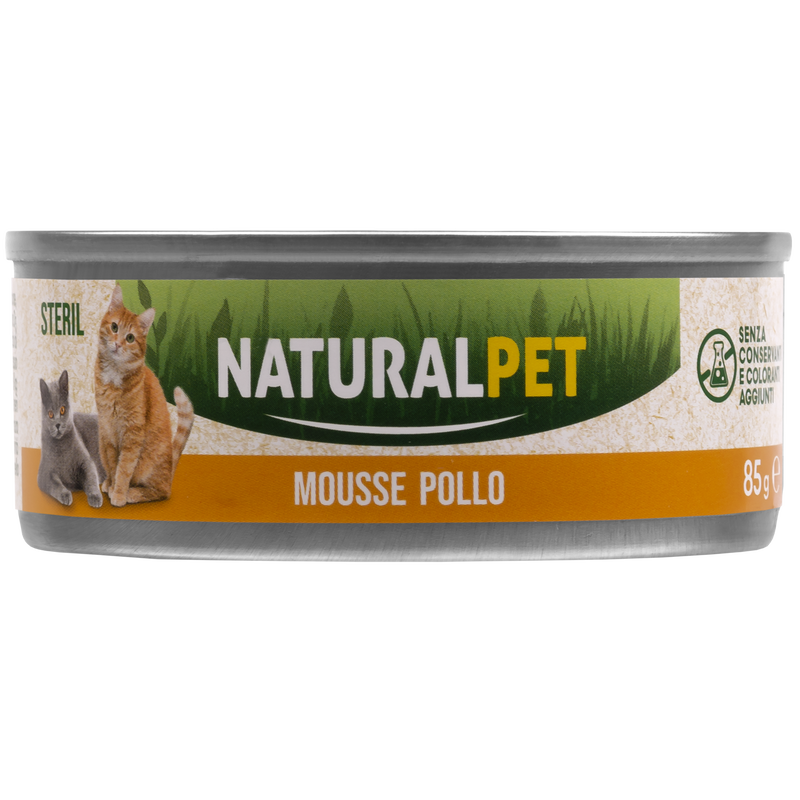 Naturalpet Cat Sterilised Mousse al pollo 85gr