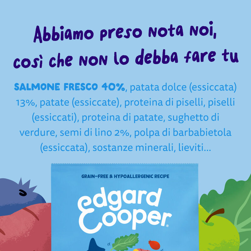 Edgard & Cooper Dog Adult Small al Salmone 3kg