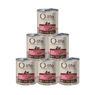 O-life Puppy All Breeds Pat&eacute; Bufalo e Ortaggi 400g