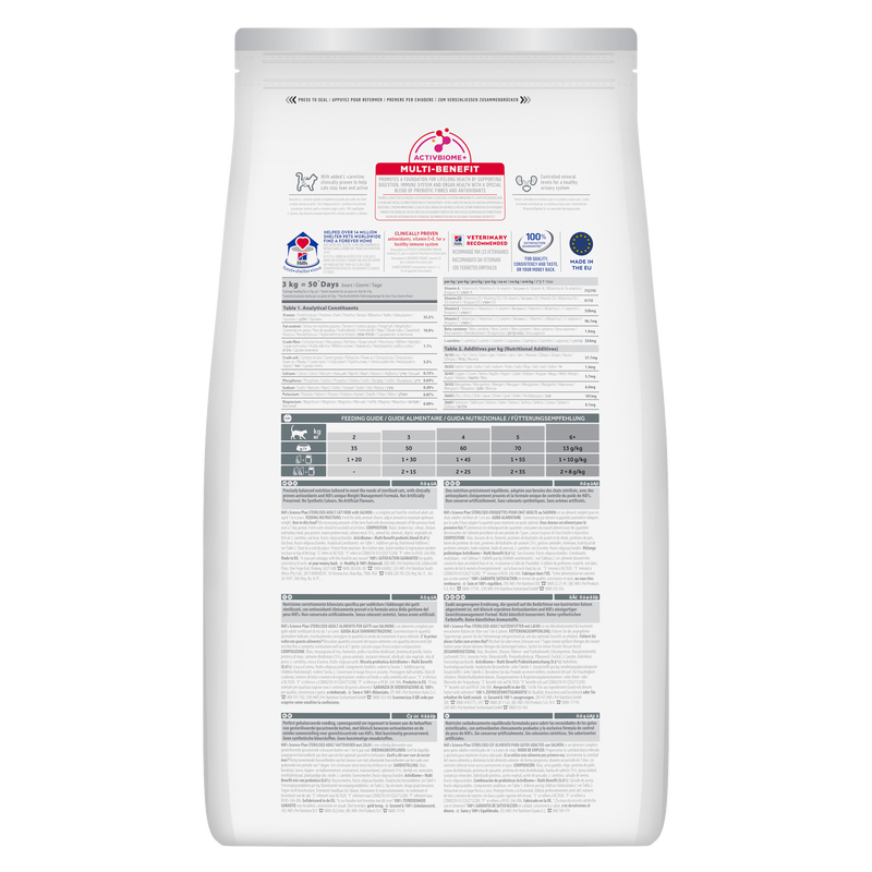 Hill's Science Plan Cat Adult Sterilised Salmone 300 gr