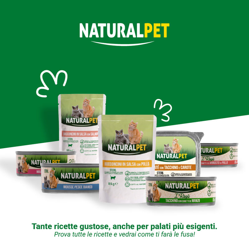 Naturalpet Cat Adult Pat&eacute; Pollo e Vitello 400 gr