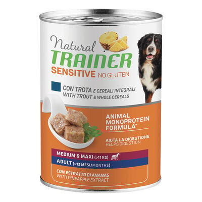 Natural Trainer Sensitive Dog Adult Medium&Maxi No Gluten con Trota 400 gr