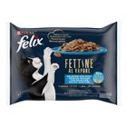 Felix Cat Adult Fettine al vapore Salmone e tonno 4 pz x 80 gr