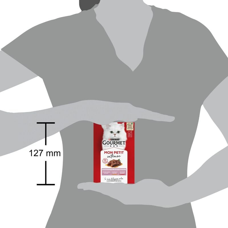 Gourmet Mon Petit Cat Adult con Selvaggina, Fegato, Manzo 6 x 50 gr