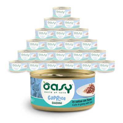 Oasy Caprice Cat Adult Dadini in Salsa con Tonno 85 gr