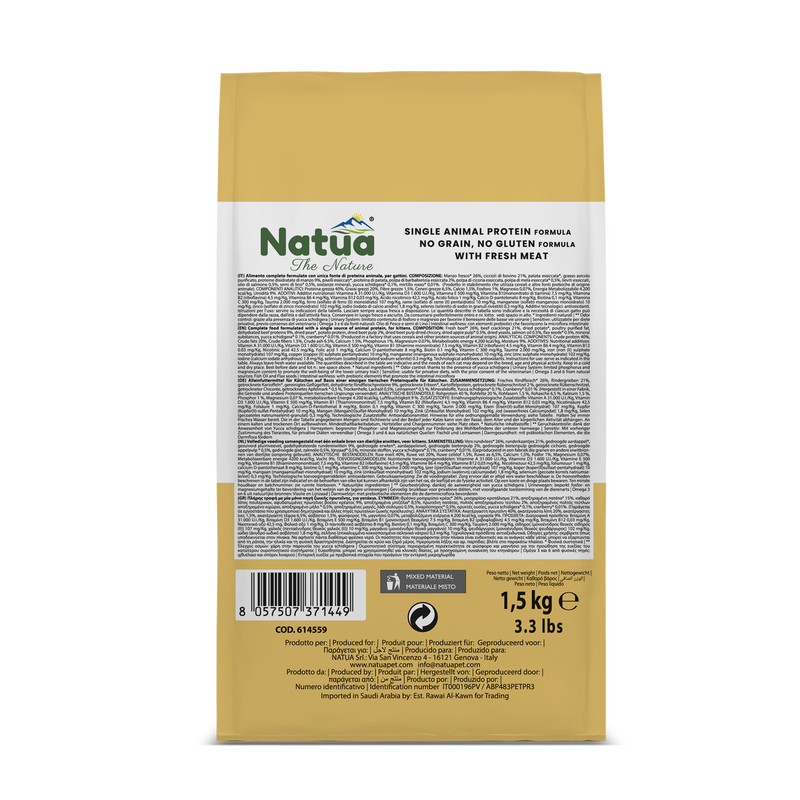 Natua Kitten Manzo 1,5kg