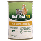 Naturalpet Cat Adult Pat&eacute; Pollo e Vitello 400 gr