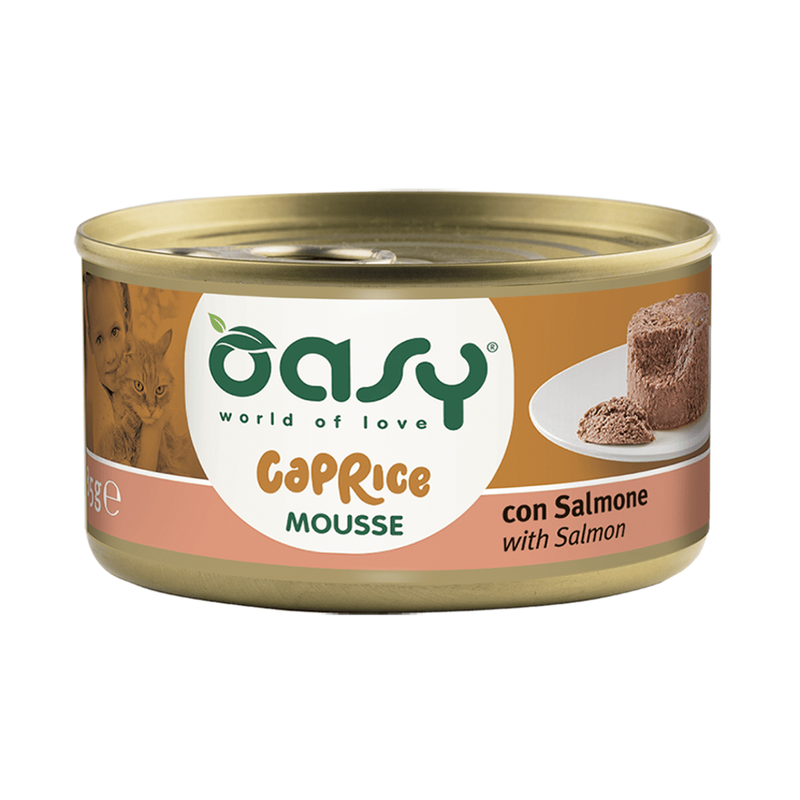 Oasy Caprice Cat Adult Gustosa Mousse con Salmone 85 gr