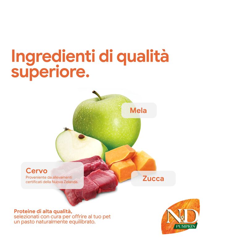N&D Farmina Pumpkin Dog Adult Mini Cervo & Mela 2 kg