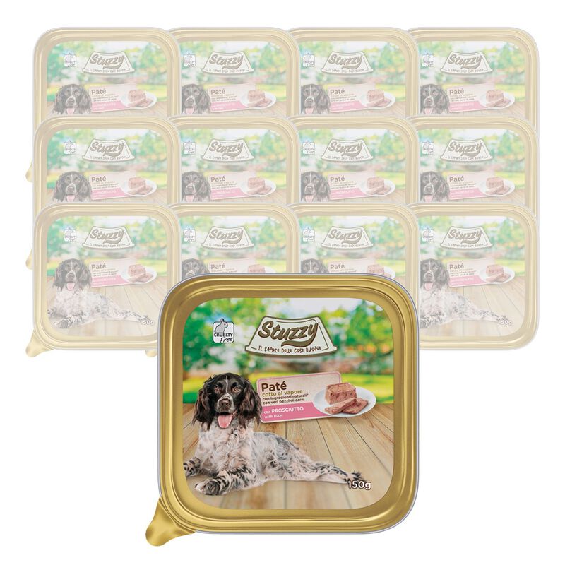Stuzzy Dog Pat&eacute; con Prosciutto 150 gr