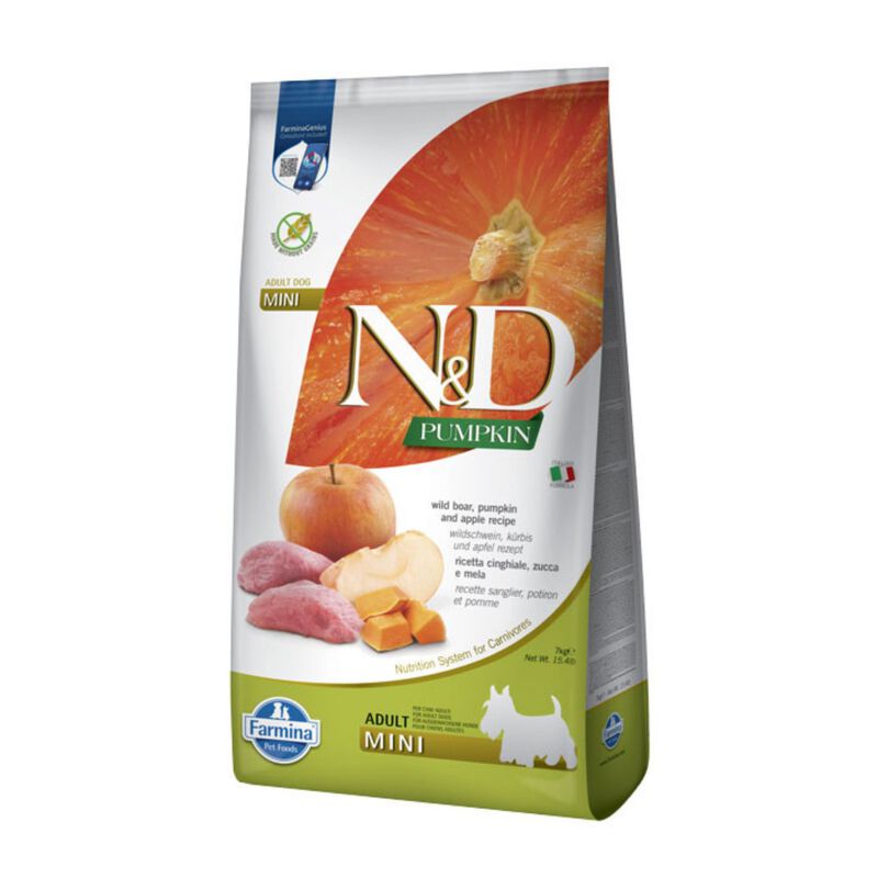 N&D Farmina Pumpkin Dog Adult Mini Cinghiale e Mela 7 kg