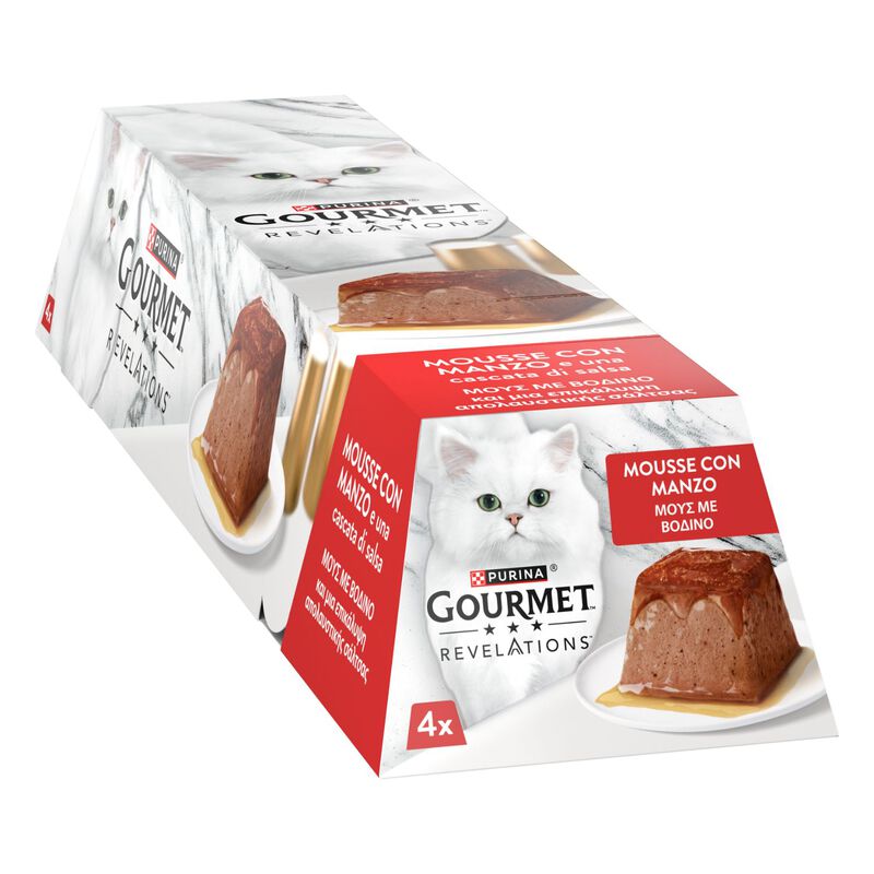 Gourmet Revelations Cat Manzo in mousse 4 pz x57 gr