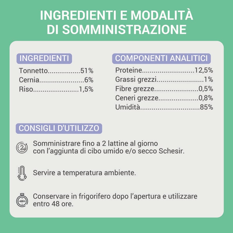 Schesir Cat Adult Tonnetto con Cernia in jelly 70 gr