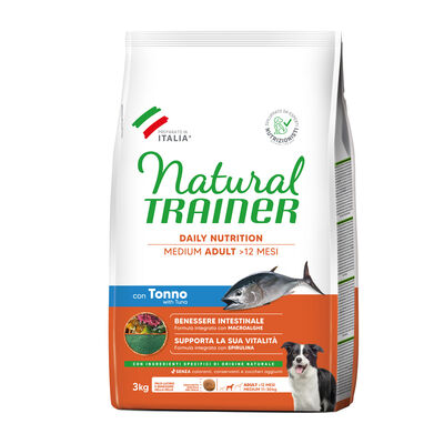Natural Trainer Daily Nutrition Dog Adult Medium con Tonno 3kg