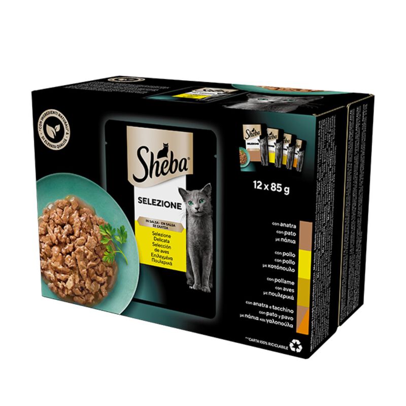 Sheba Cat Selezione Delicata in Salsa 12 pz x 85 gr