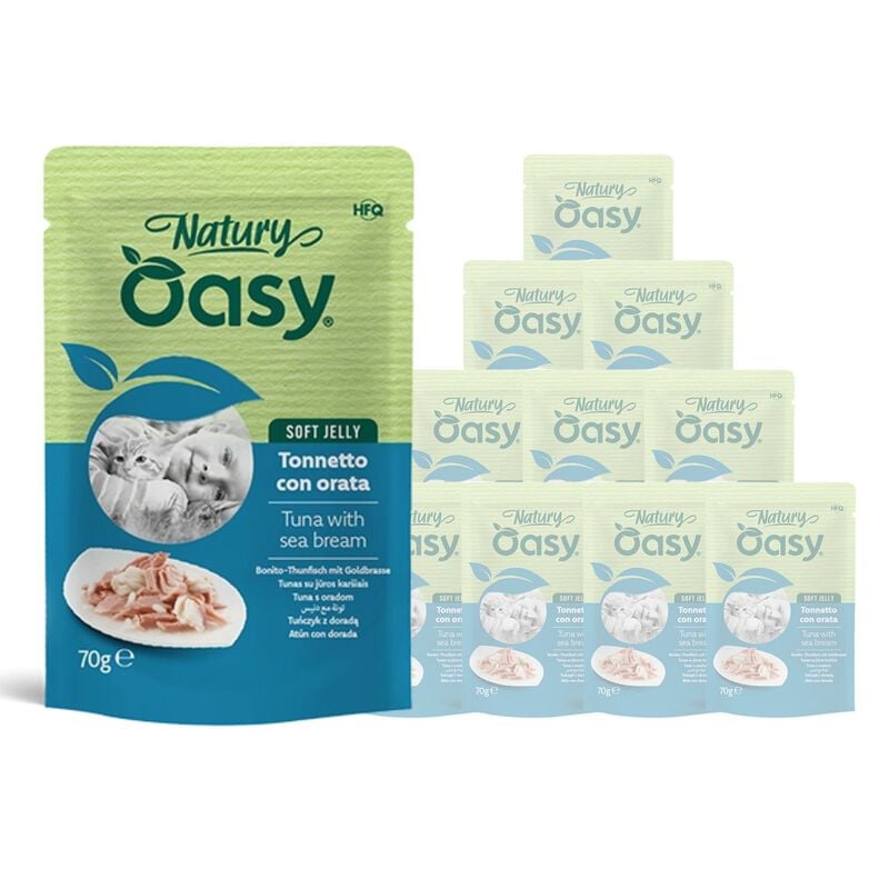 Oasy Natury cat adult Tonnetto con orata 70 gr