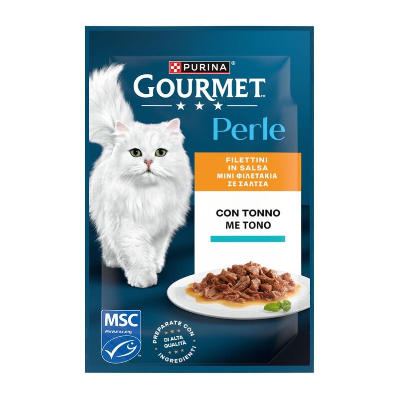 Gourmet Perle Cat Adult Filettini in Salsa con Tonno 85 gr