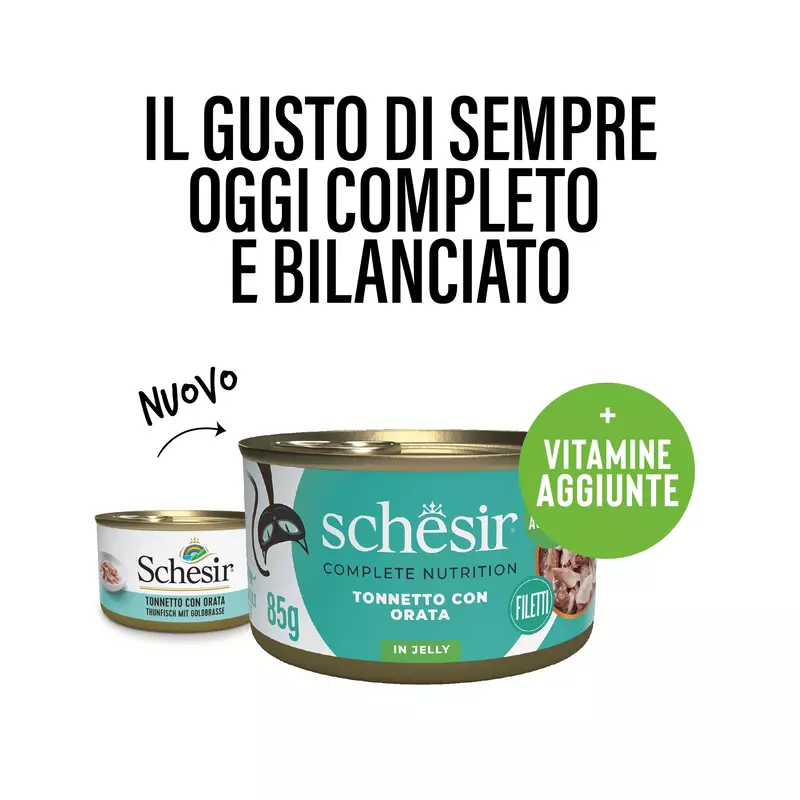Schesir Cat Adult Tonno con orata jelly 85g