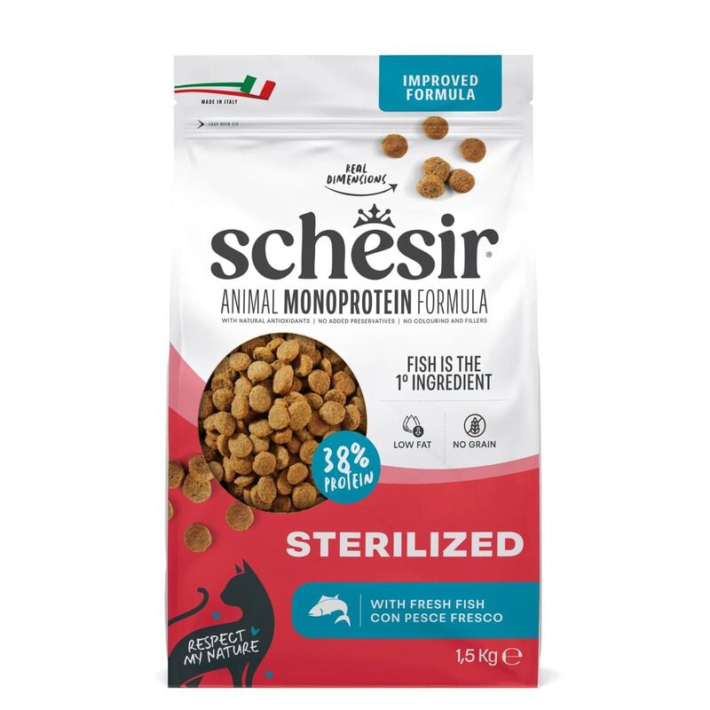 Schesir Monoprotein Cat Sterilized Pesce 1,5 kg