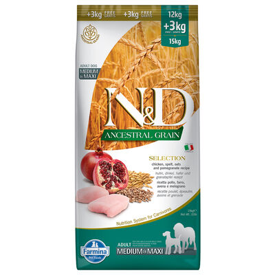 N&D Farmina Ancestral Grain Selection Dog Adult Medium & Maxi 15 kg