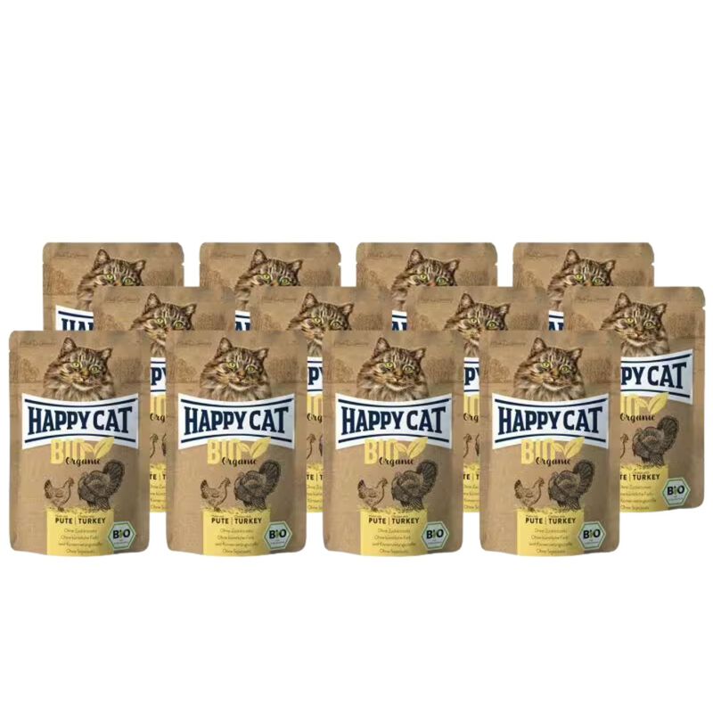 Happy Cat Bio con Pollo e tacchino 85 gr