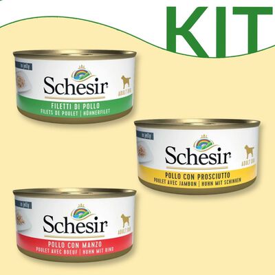 Kit degustazione Schesir dog adult 150 gr