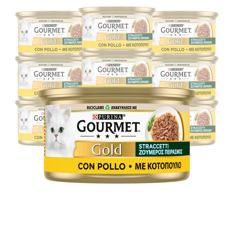 Gourmet Gold Cat Adult con Straccetti di Pollo 85 gr