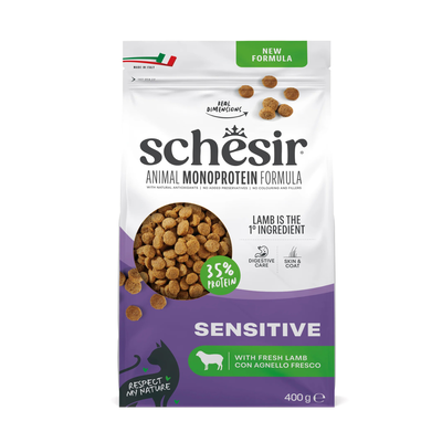 Schesir Monoprotein Cat Adult Sensitive agnello 300gr+100gr omaggio