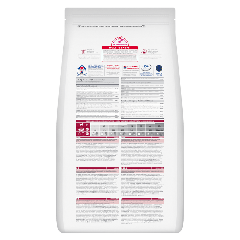 Hill's Science Plan Dog Adult Medium con Agnello e Riso 14 kg