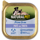 Naturalpet Prime Orme Puppy pat&eacute; con Trota 150gr
