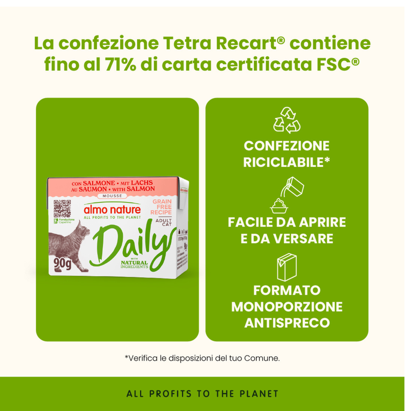 Almo Nature Daily Cat Adult con Salmone 90gr
