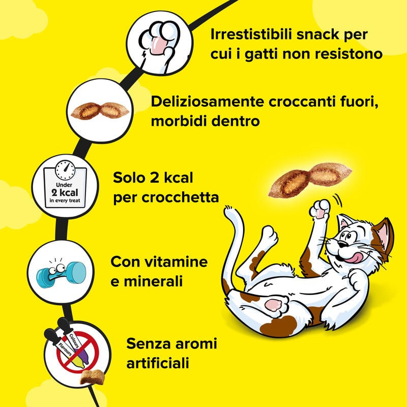 Catisfactions Cat Snack al Formaggio maxi pack 180 gr