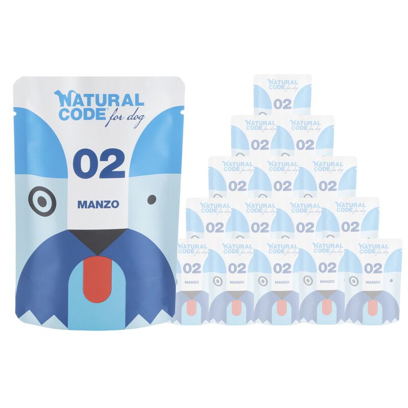 Natural Code Dog P02 Manzo 100 gr