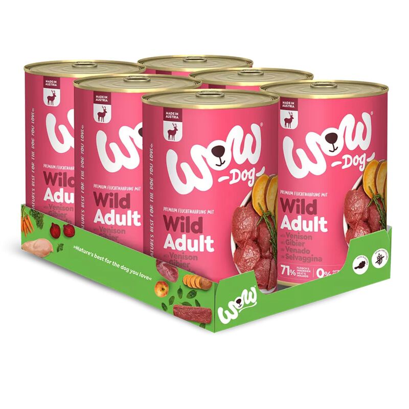 Wow Dog Adult Selvaggina con Alghe Marine e Patate Dolci 400 gr
