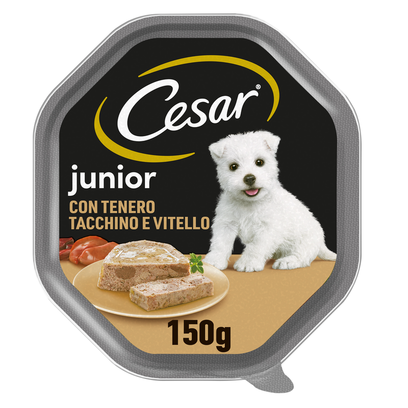 Cesar Dog Puppy Pat&egrave; Vitello e Tacchino 150 gr