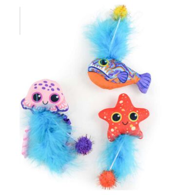 Leopet gioco gatto Animali marini assortiti con catnip